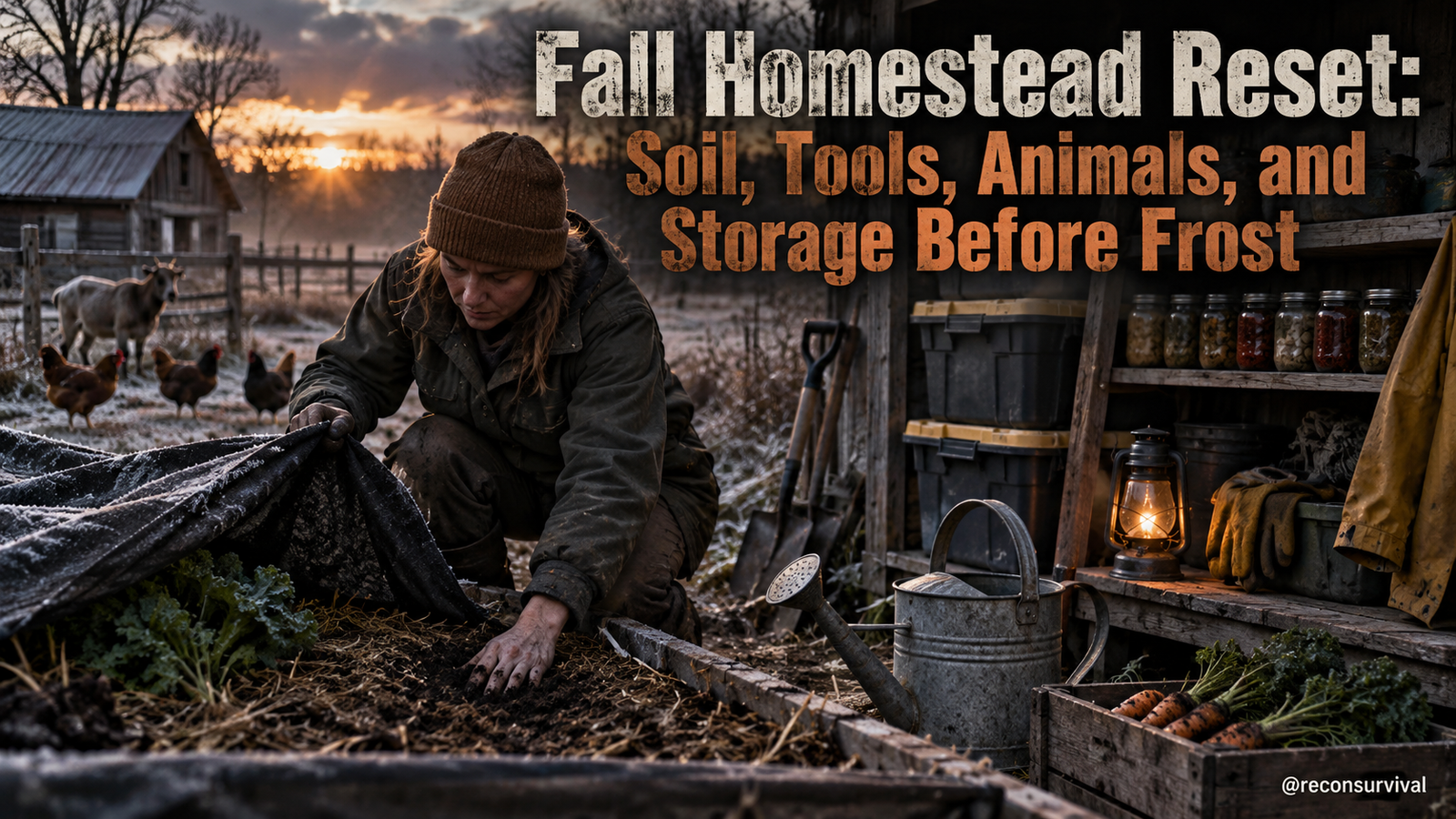 Fall Homestead Reset: Soil, Tools, Animals, and Storage Before Frost