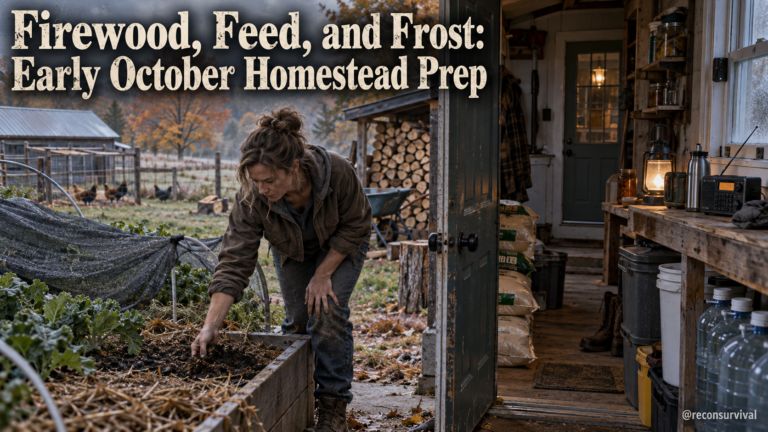 Firewood, Feed, and Frost: Early October Homestead Prep