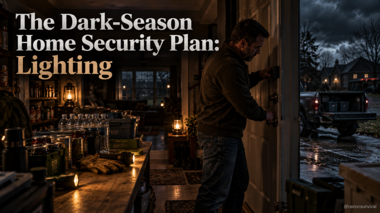 The Dark-Season Home Security Plan: Lighting, Locks, Routes, and Habits