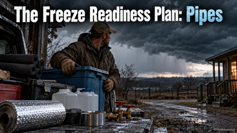 The Freeze Readiness Plan: Pipes, Water Storage, Shutoffs, and Backup Heat