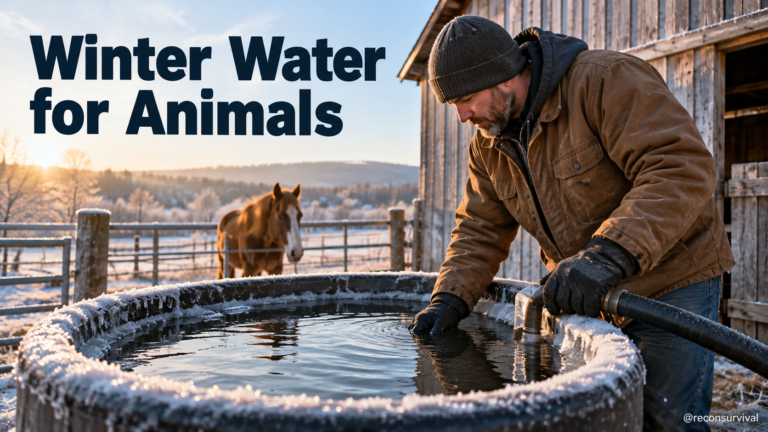 Winter Water for Animals: Buckets, Troughs, Hoses, and Backup Plans
